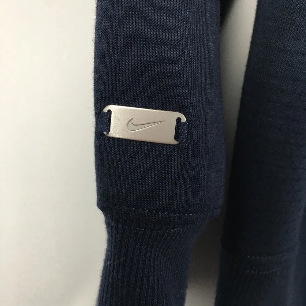 Nike Dri Fit Sweatshirt Mens XL Navy Blue Long sleeve Logo‎ Swoosh Performance